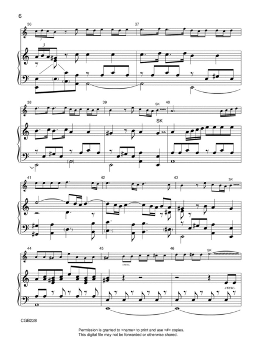 Vivaldi Concerto Handbell Choir scores gallery preview page 7