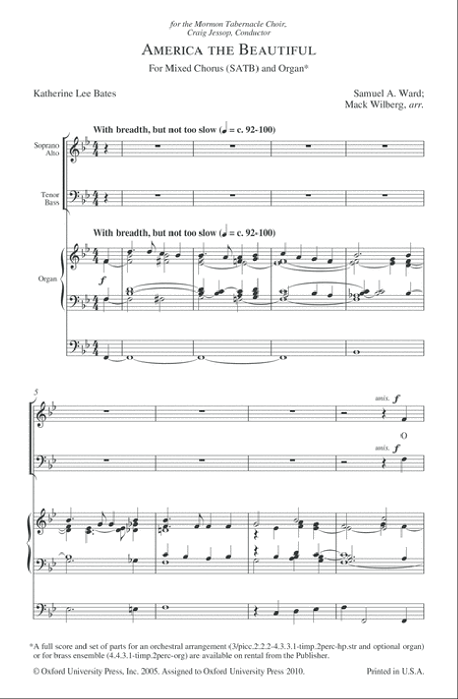 America the Beautiful 4-Part scores gallery preview page 2