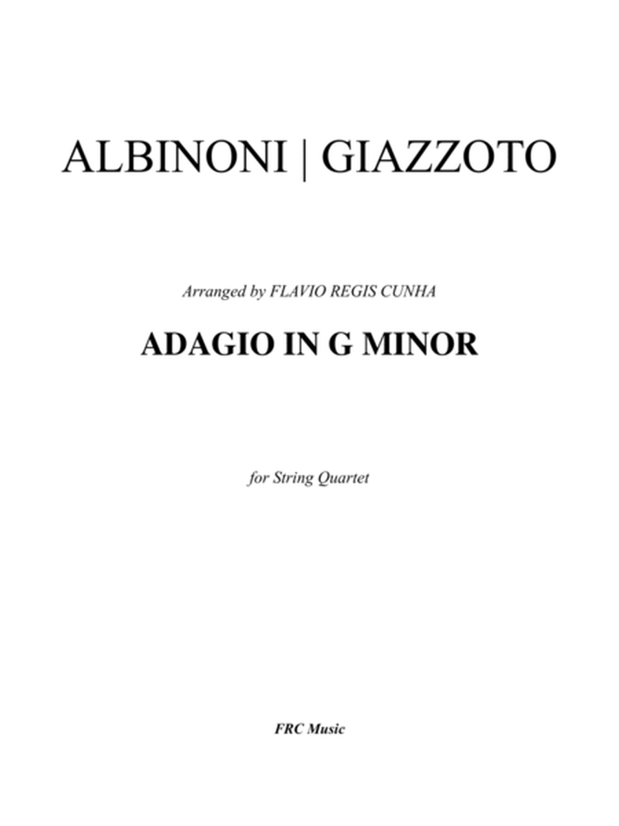 Adagio in G Minor (for String Quartet) image number null