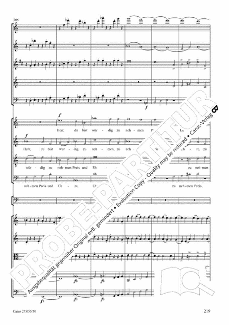 Ein Deutsches Requiem (German Requiem) 4-Part scores gallery preview page 226