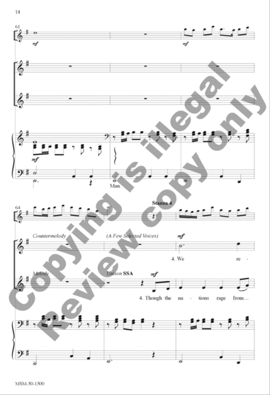 Canticle of the Turning (Magnificat) SSA scores gallery preview page 14