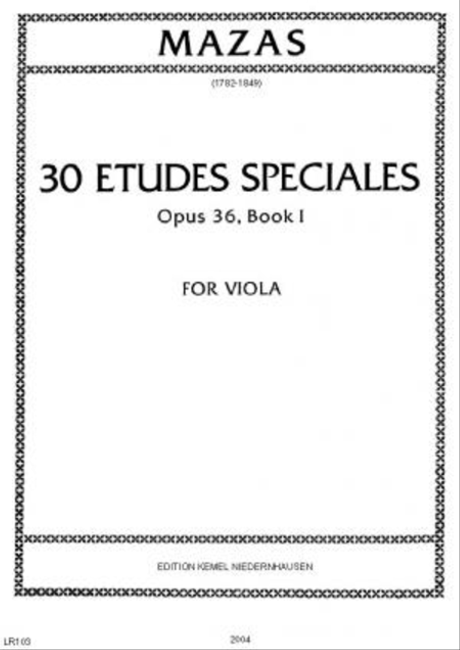 Trente etudes speciales Trente etudes speciales Viola Solo scores gallery preview page 1