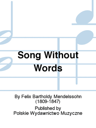 Book cover for Song Without Words