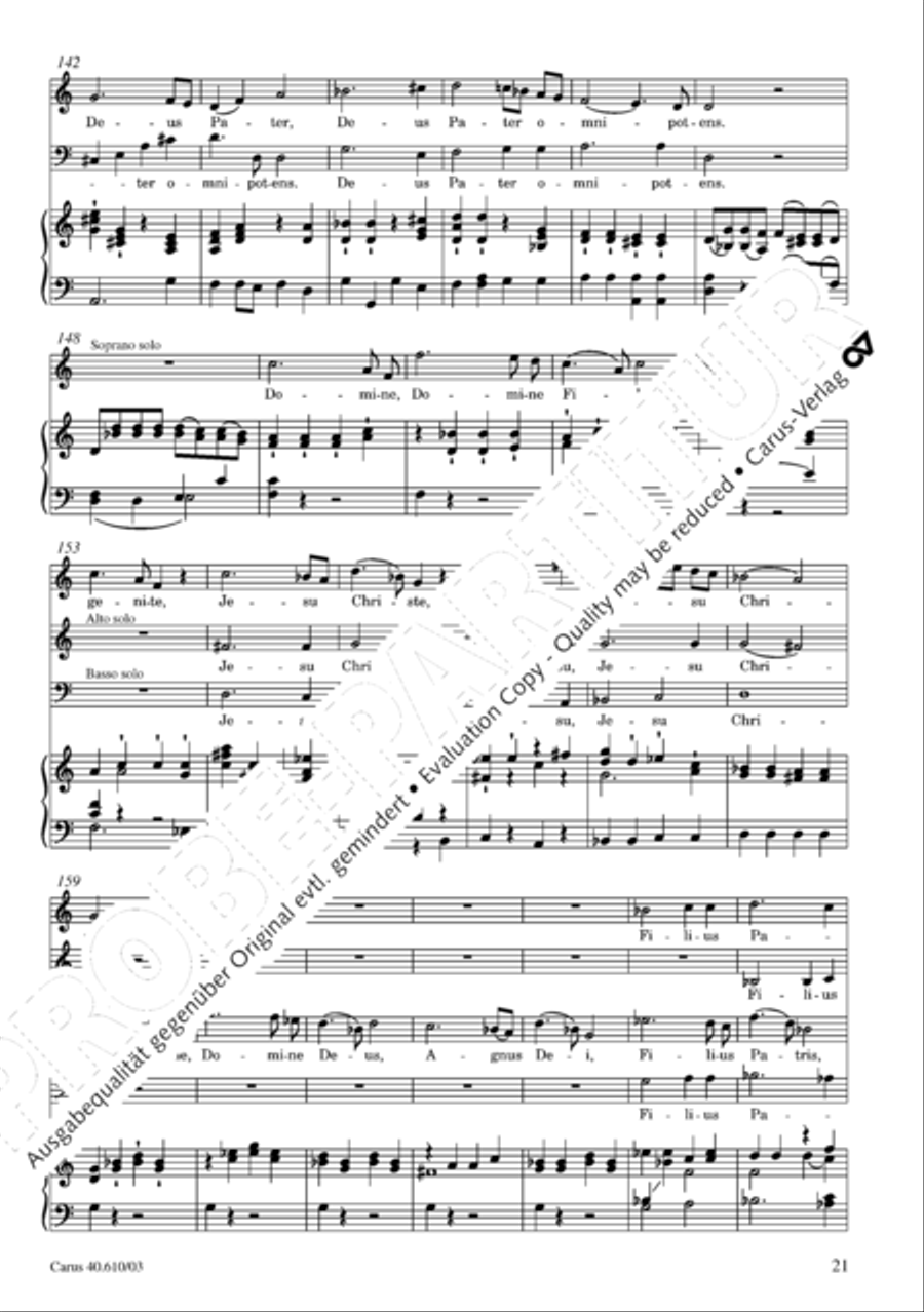 Theresienmesse in B 4-Part scores gallery preview page 22