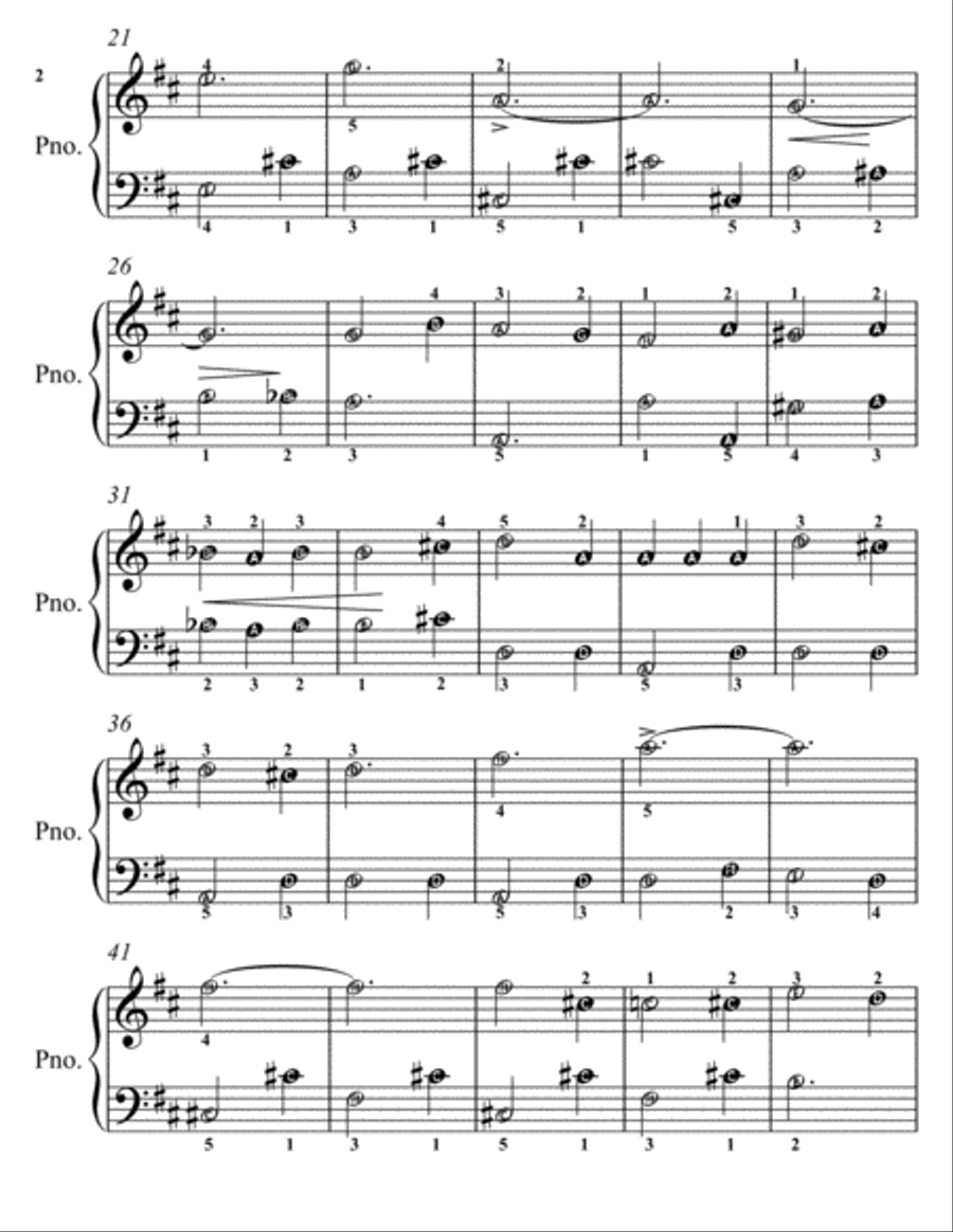 On the Quarter Deck March Easy Piano Sheet Music Easy Piano scores gallery preview page 3