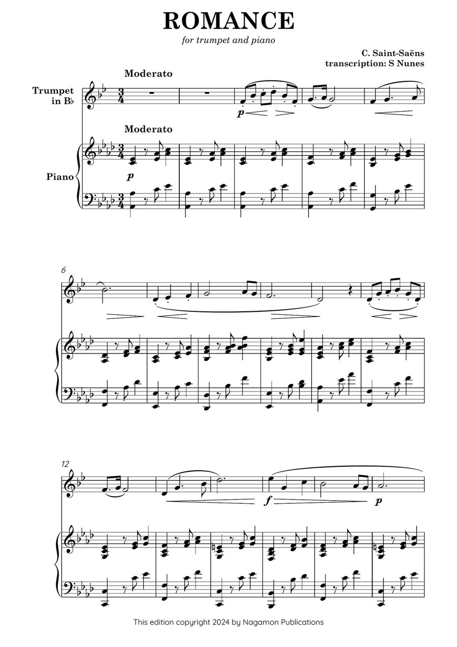 Book cover for Romance, Op. 36