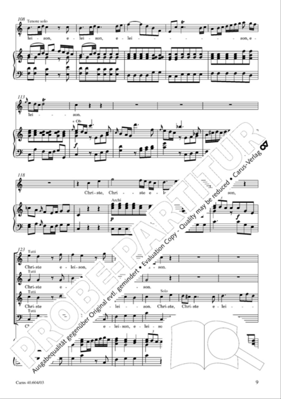 Grosse Mariazeller Messe in C 4-Part scores gallery preview page 18