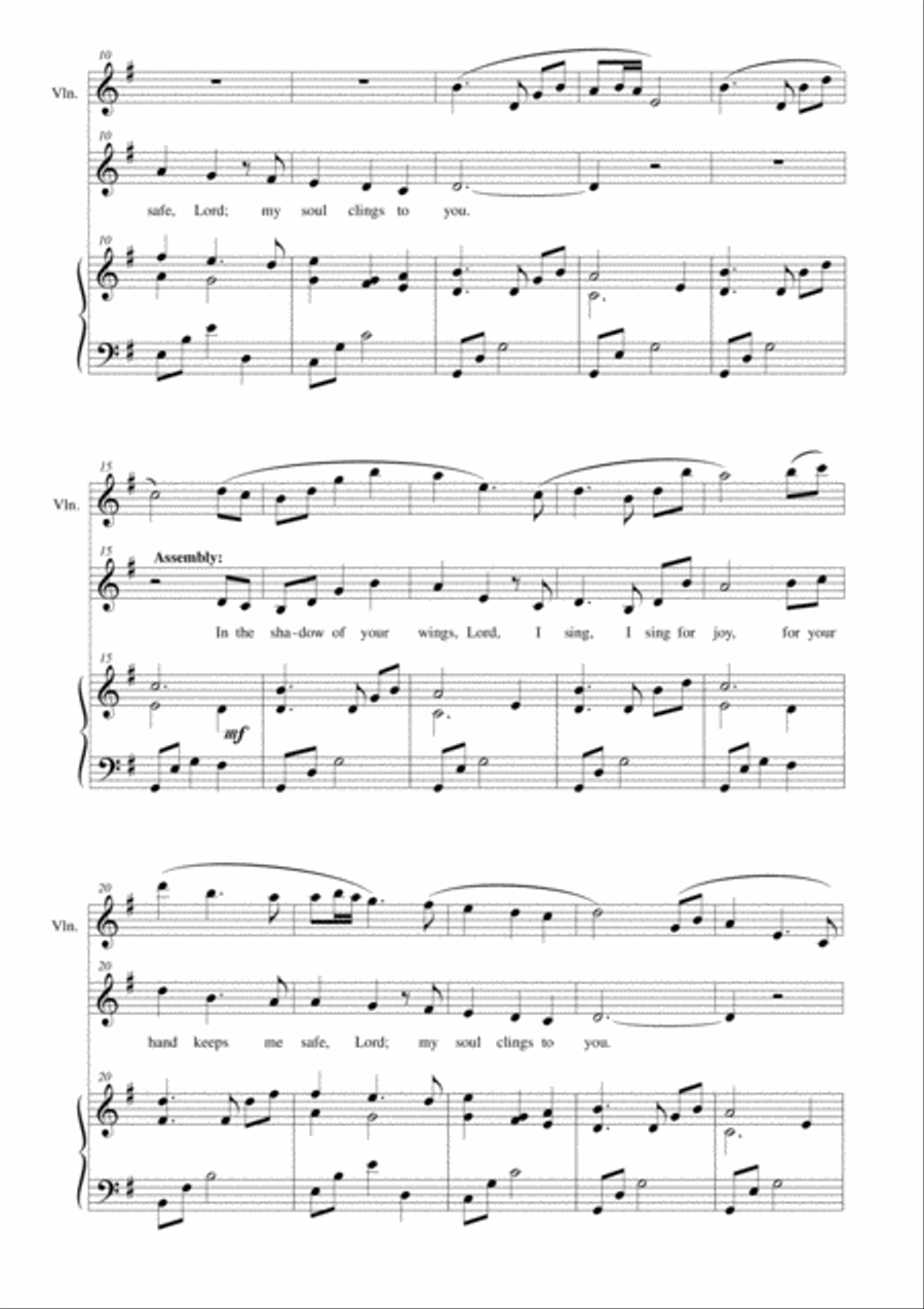 Psalm 63: In the Shadow of Your Wings 4-Part scores gallery preview page 3