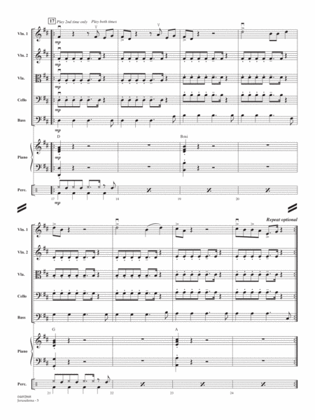 Jerusalema (feat. Nomcebo Zikode) (arr. Larry Moore) - Conductor Score (Full Score)