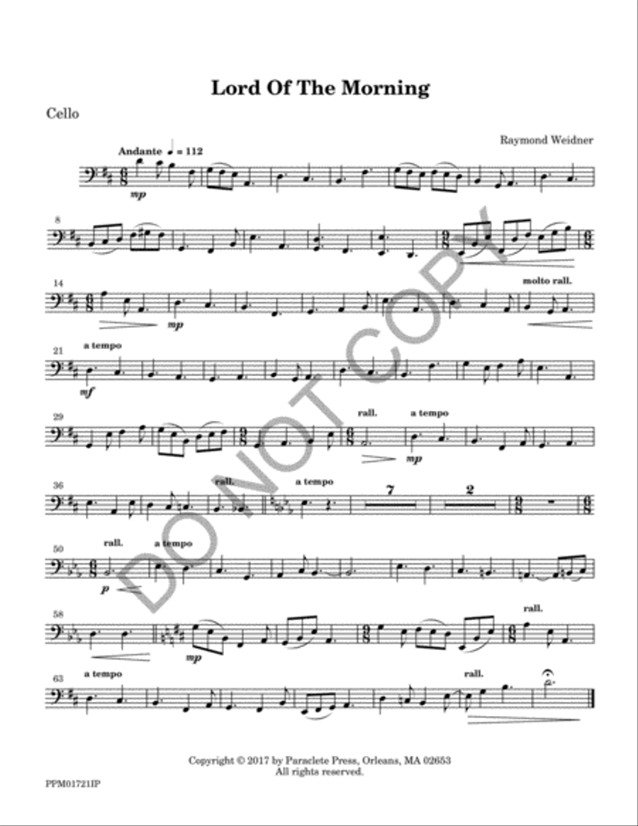 Lord of the Morning - Instrumental Parts Flute scores gallery preview page 6
