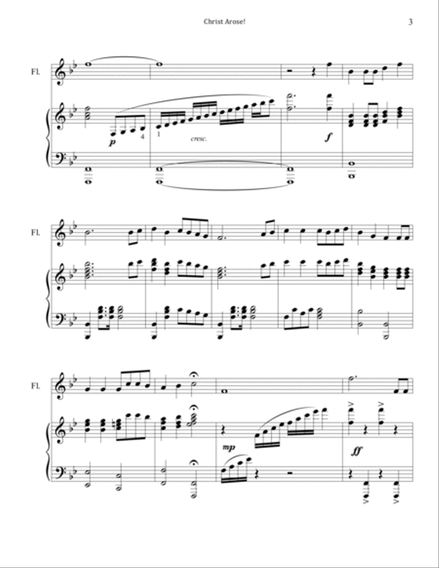 Christ Arose (Piano & Flute) image number null