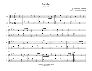 Book cover for Lullaby- Viola and Cello Duet