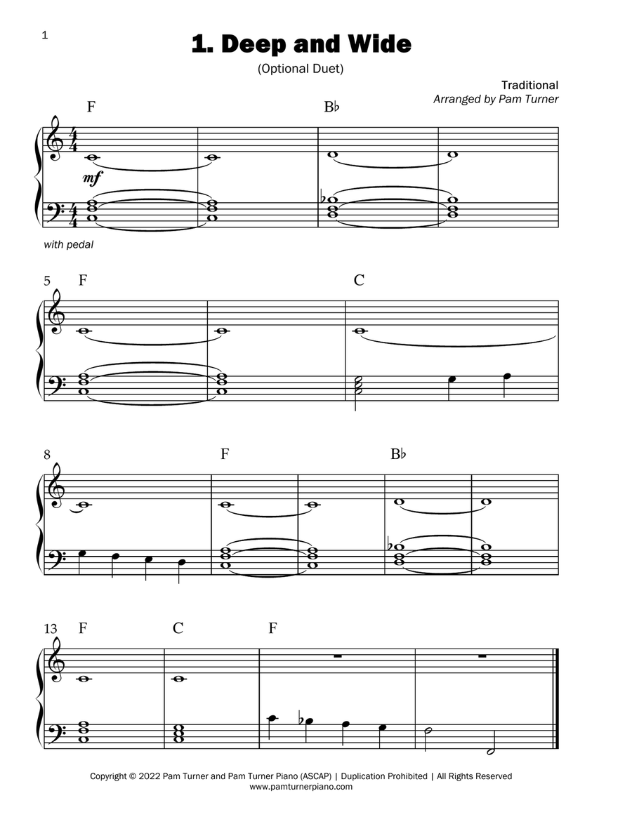 First Hymns for Early Beginners with Easy Duets Book 1 Easy Piano scores gallery preview page 5