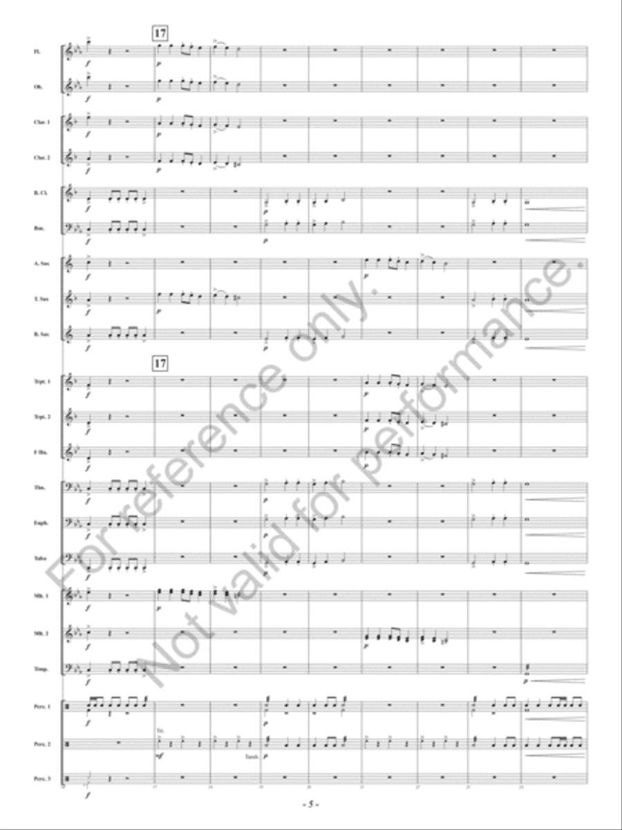 Lair Of The Gorgon Concert Band scores gallery preview page 6