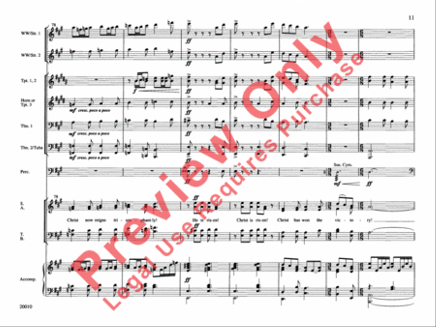 He Is Risen! Choir scores gallery preview page 12