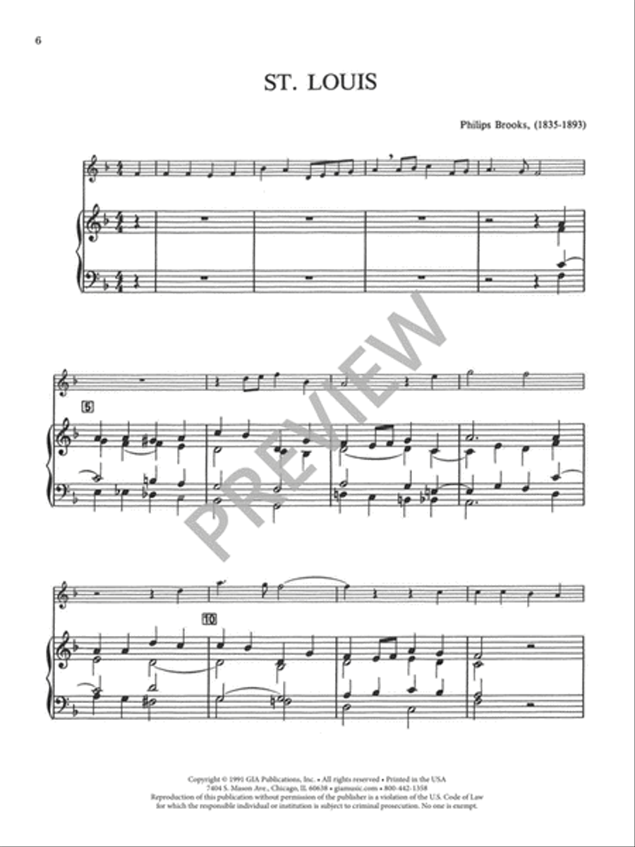 Eight Chorale Preludes for Treble Instrument and Organ Organ scores gallery preview page 7