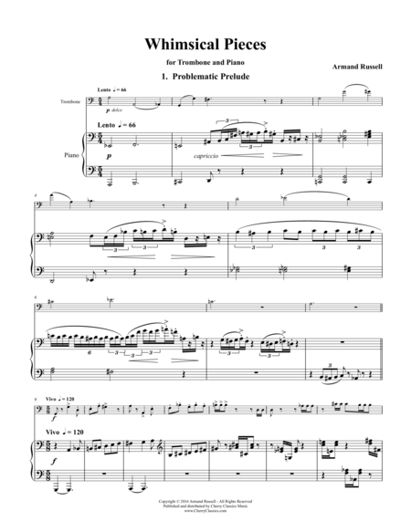 Whimsical Pieces for Trombone and Piano