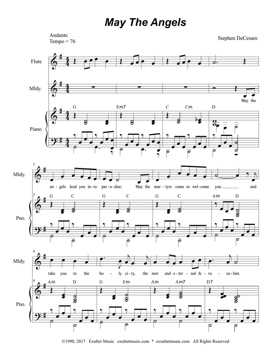 May The Angels Choir scores gallery preview page 1