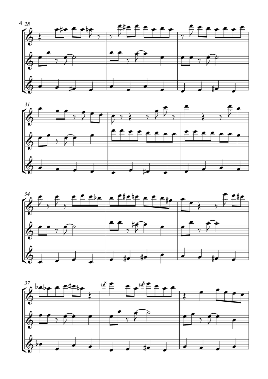 Basin Street Blues Basin Street Blues Woodwind Trio scores gallery preview page 4