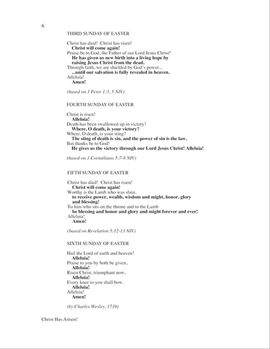Christ Has Arisen! (An Easter Introit) 4-Part scores gallery preview page 6