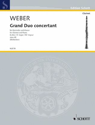 Book cover for Grand Duo concertant Eb major