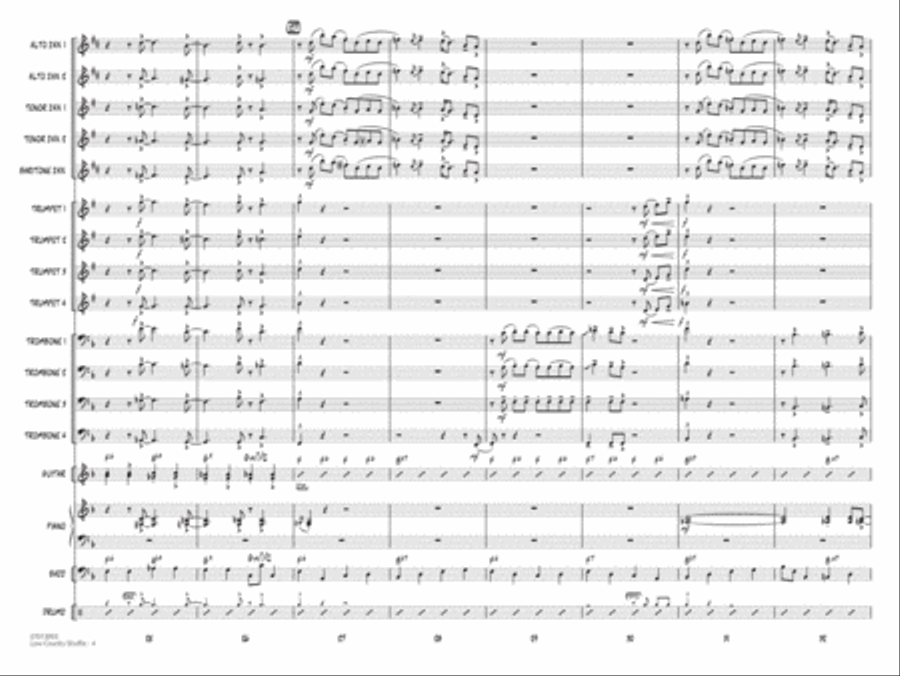 Low Country Shuffle - Conductor Score (Full Score) Jazz Ensemble scores gallery preview page 4