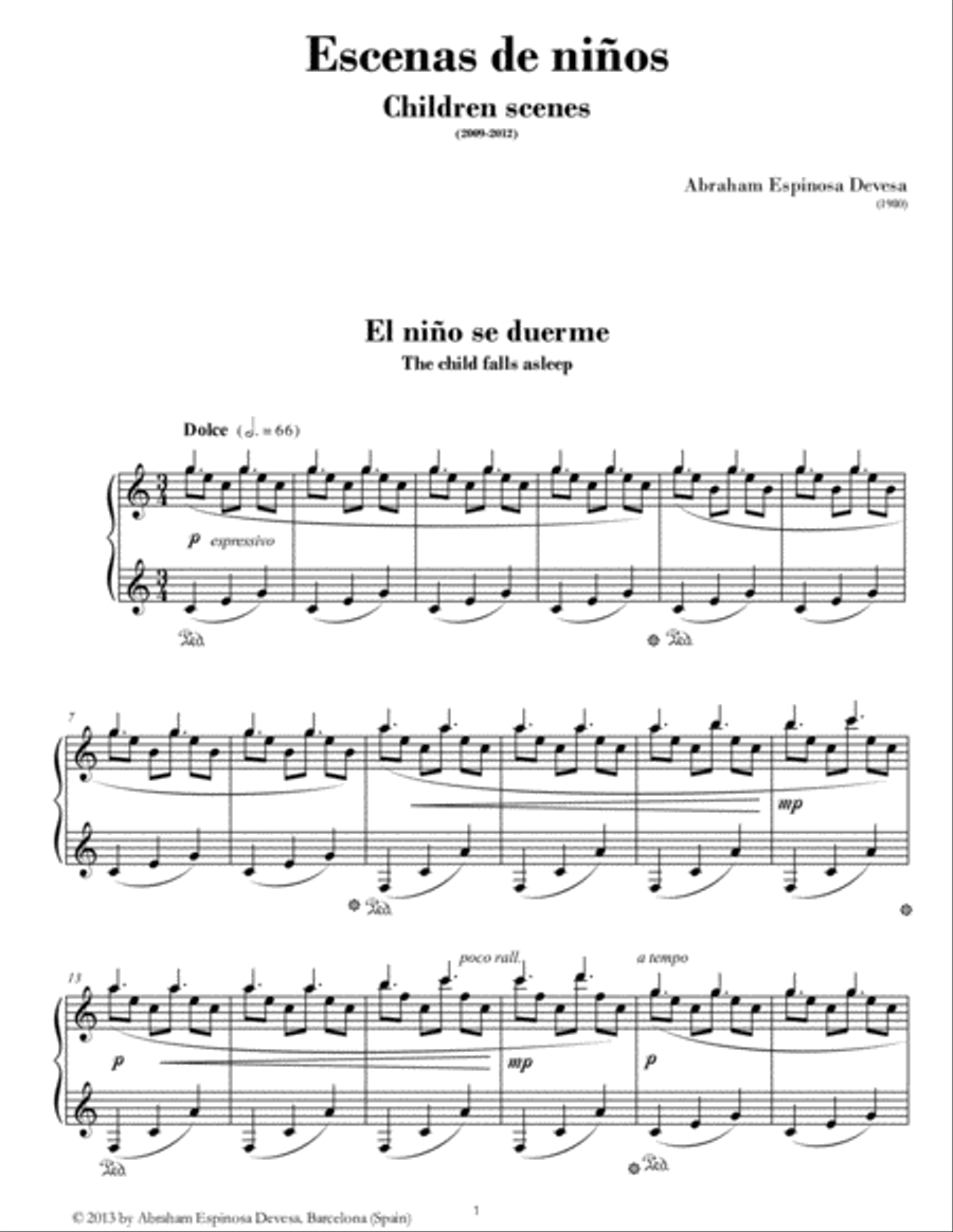 Escenas de niños (Scenes from childhood) Piano Solo scores gallery preview page 4