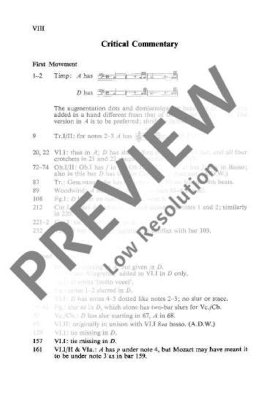 Symphony No. 34 C major Orchestra scores gallery preview page 9
