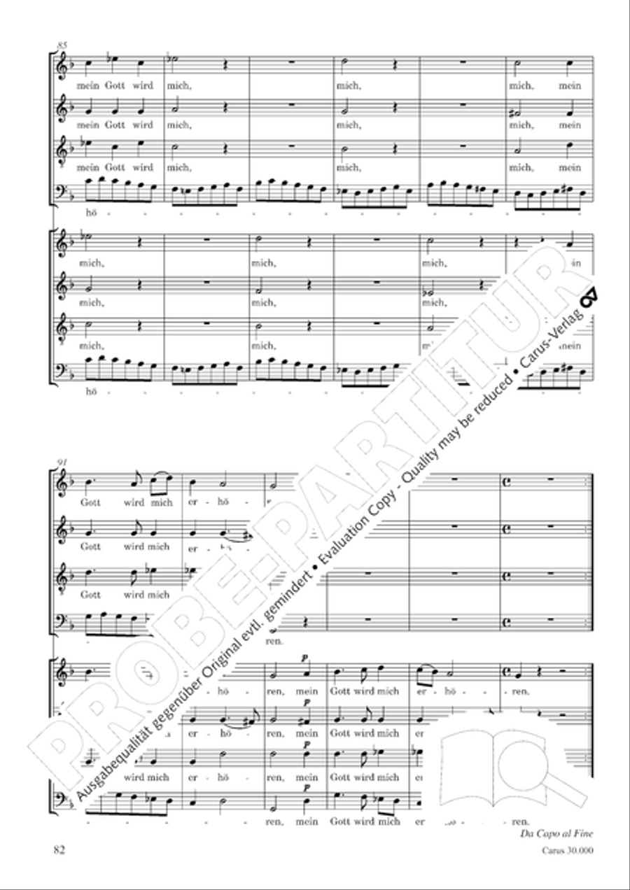 J.L. Bach: The complete motets Choir scores gallery preview page 89