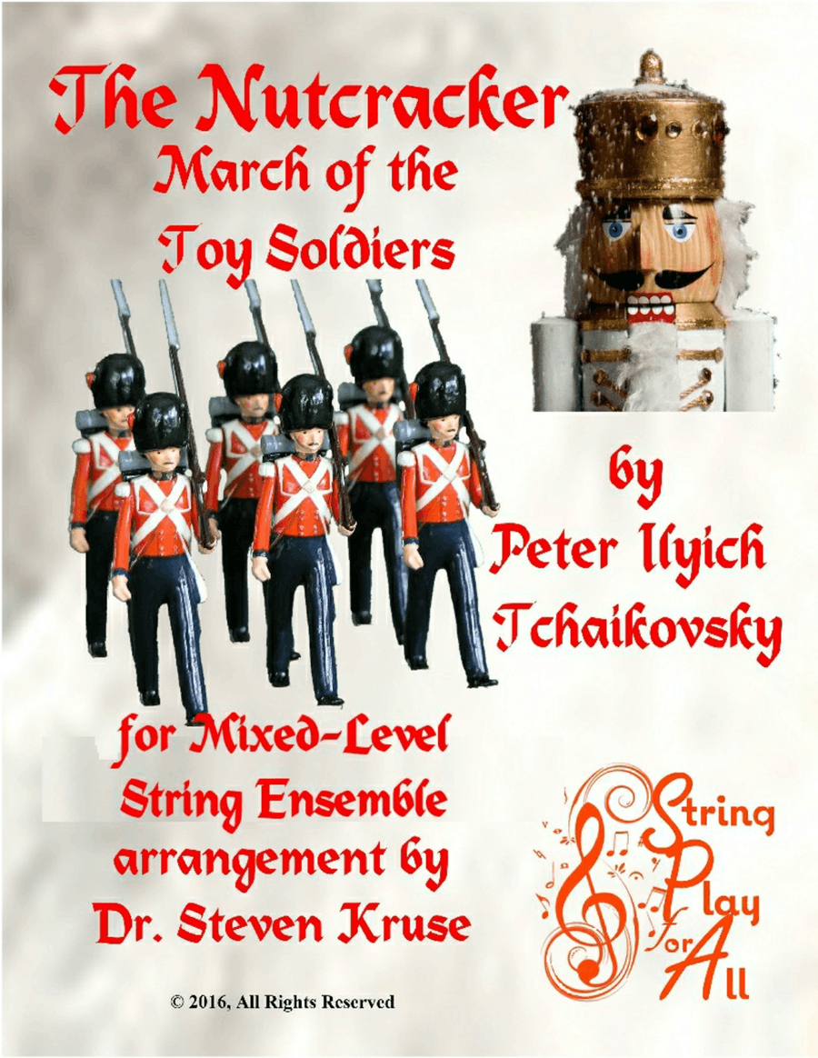 March of the Toy Soldiers from the Nutcracker for Multi-Level String Orchestra String Orchestra scores gallery preview page 1