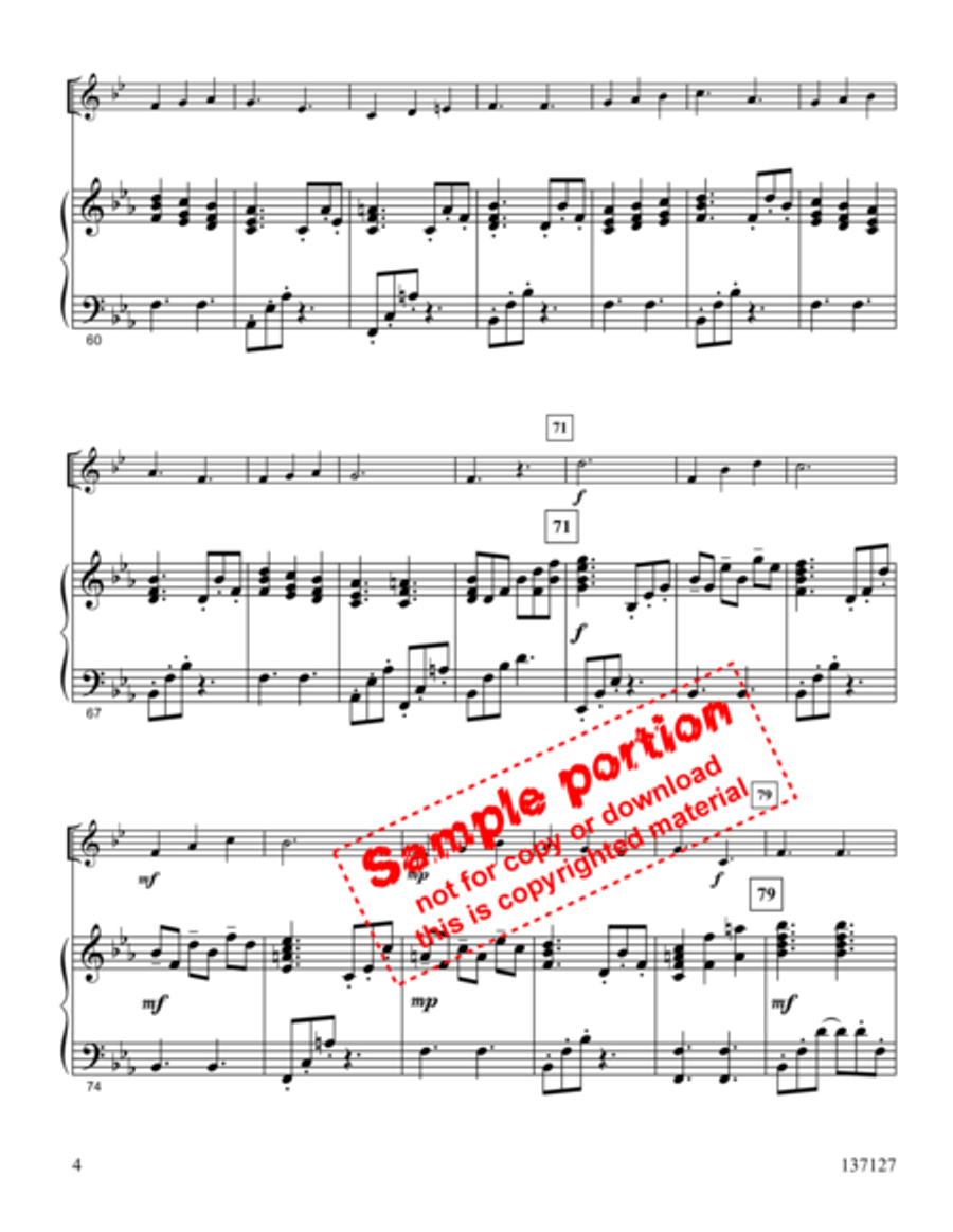 I Saw Three Ships Horn scores gallery preview page 4