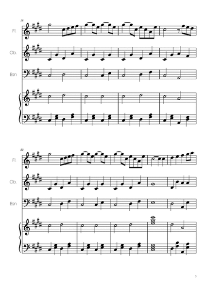 Swan Lake (theme) - Tchaikovsky - fl, ob, bsn Trio w/ Piano Accompaniment image number null