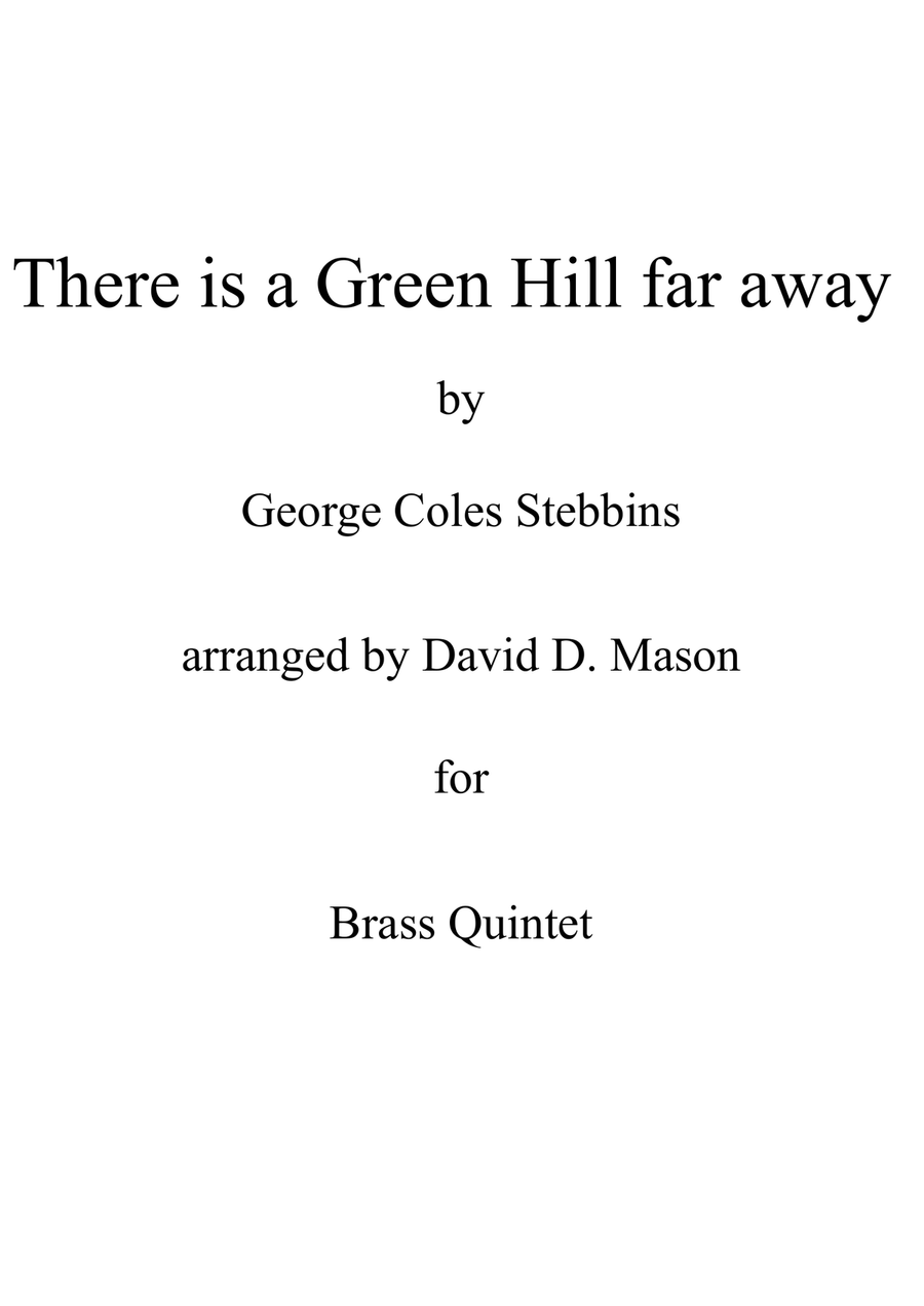 There is a Green Hill far away Brass Ensemble scores gallery preview page 1