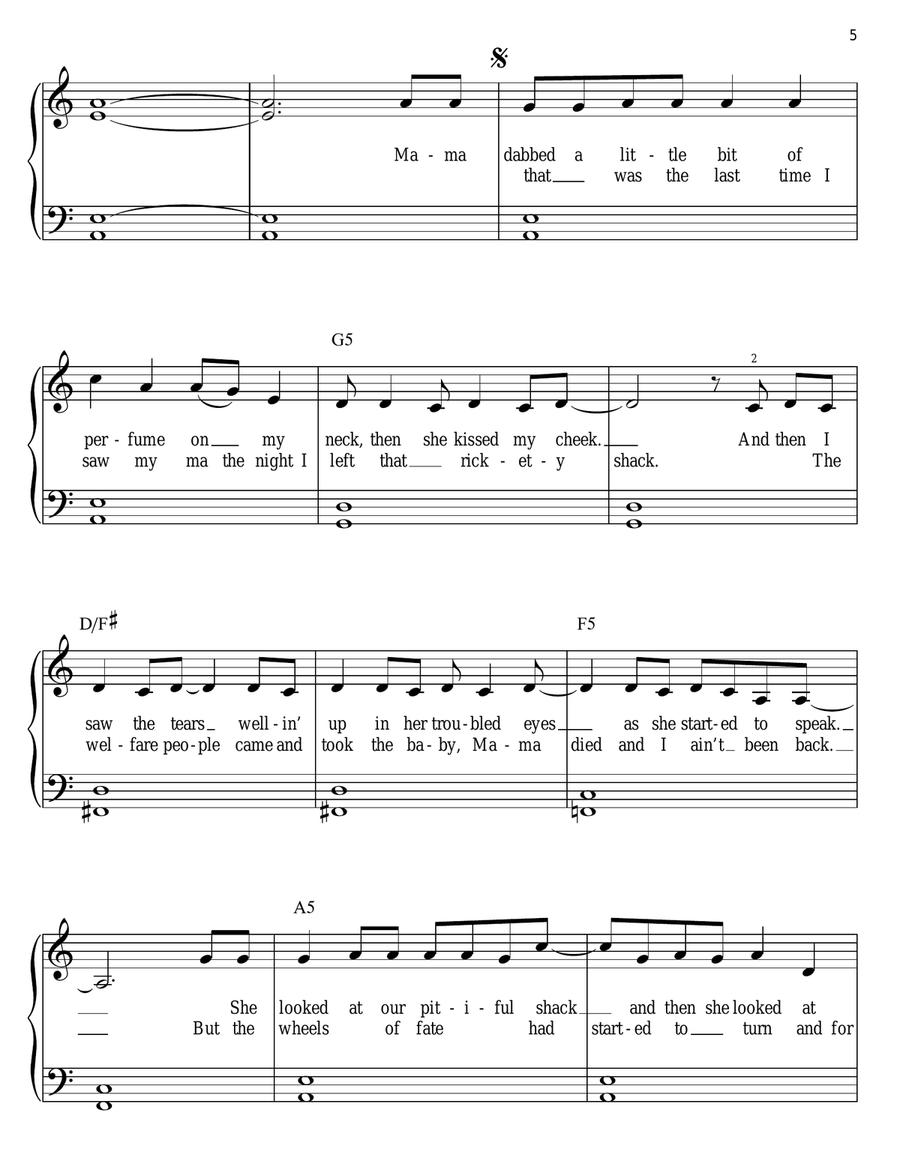 Fancy Easy Piano scores gallery preview page 5