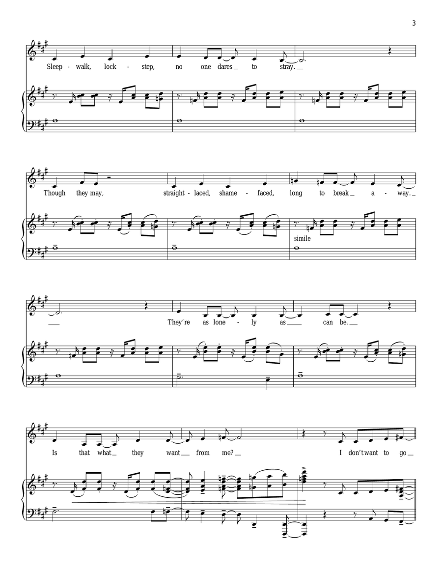 Live Out Loud Live Out Loud Piano, Vocal scores gallery preview page 3