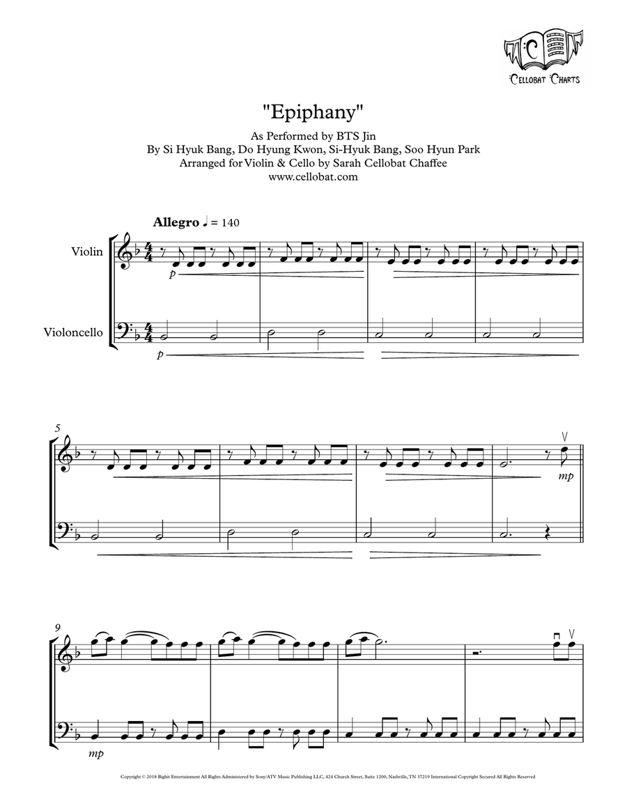 Epiphany String Duet scores gallery preview page 1