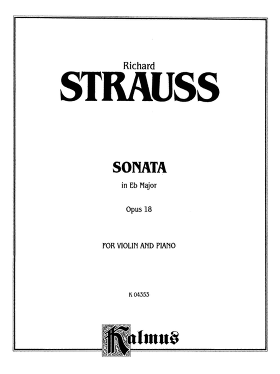 Strauss: Sonata in E flat Major, Op. 18