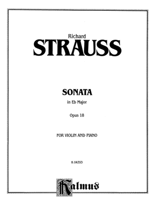 Book cover for Strauss: Sonata in E flat Major, Op. 18