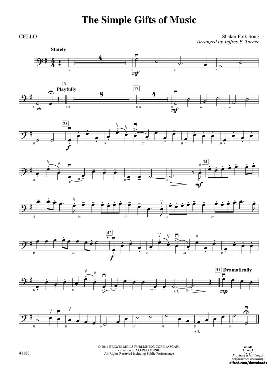 The Simple Gifts of Music: Cello