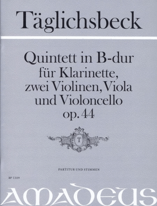 Book cover for Quintet B flat Major op. 44