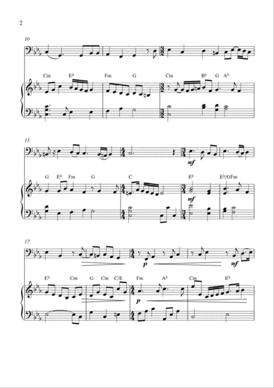Flow My Tears Piano scores gallery preview page 2