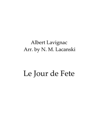 Book cover for Le Jour de Fete