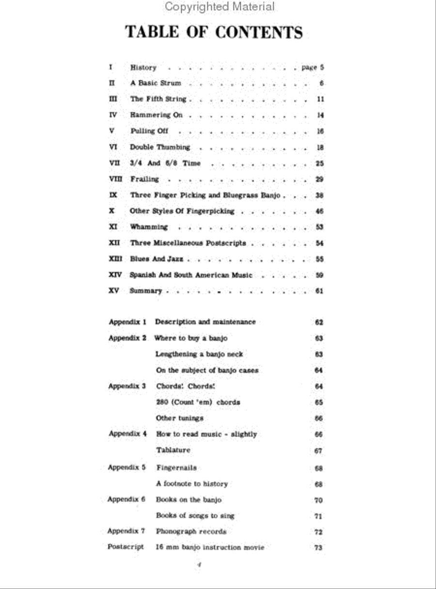 How to Play the 5-String Banjo Guitar Tablature scores gallery preview page 2