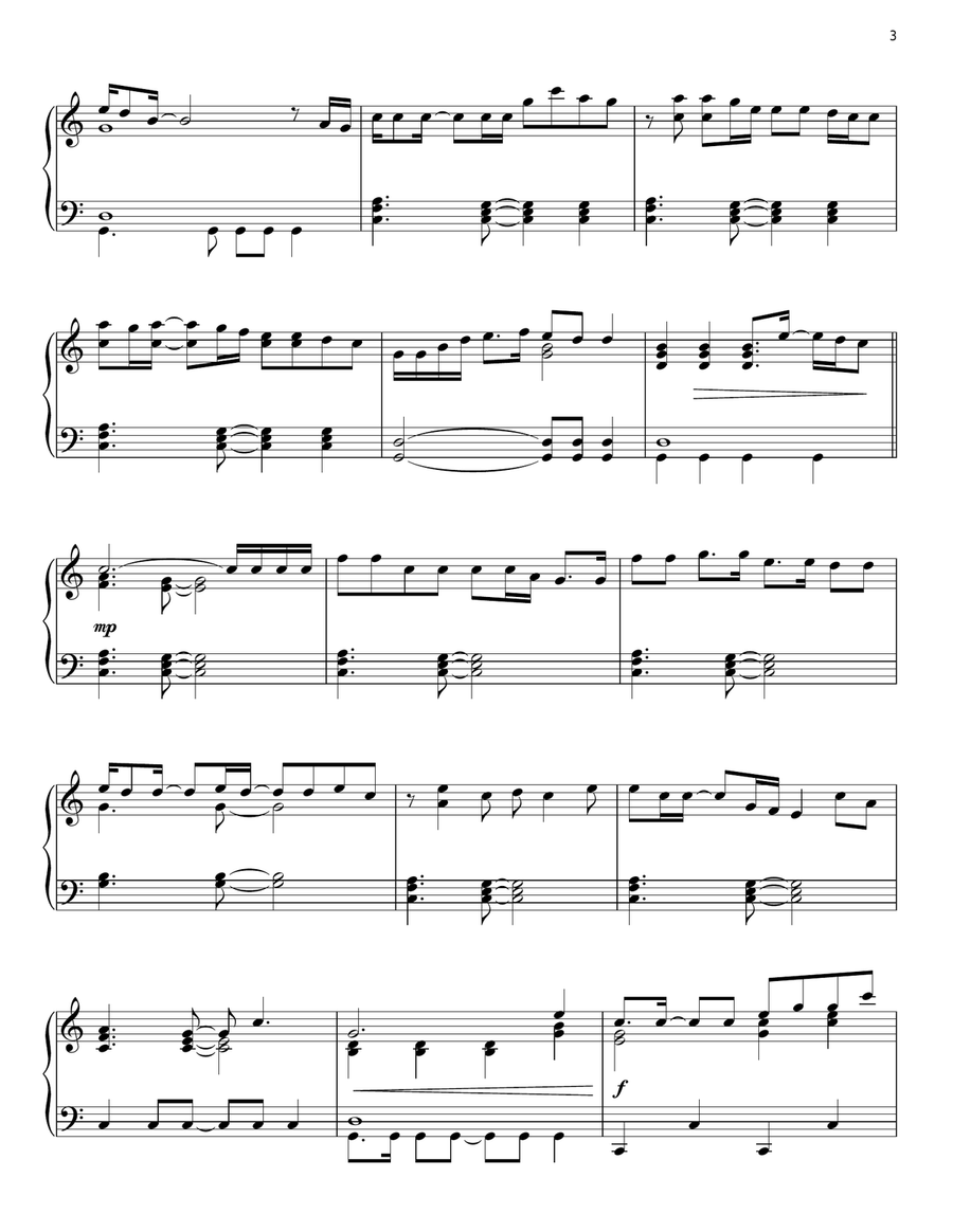 Some Nights Piano Solo scores gallery preview page 3