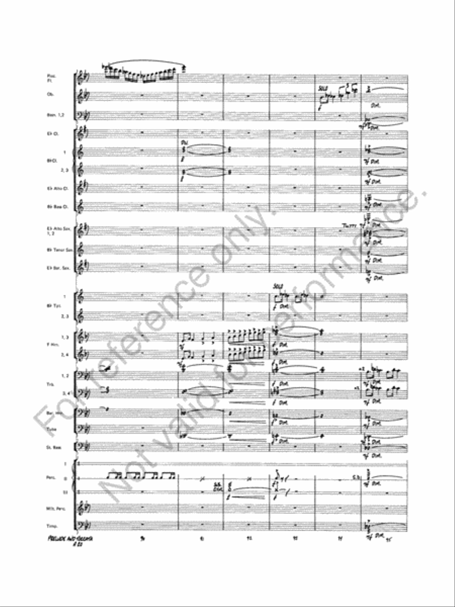 Prelude And Toccata Concert Band scores gallery preview page 21
