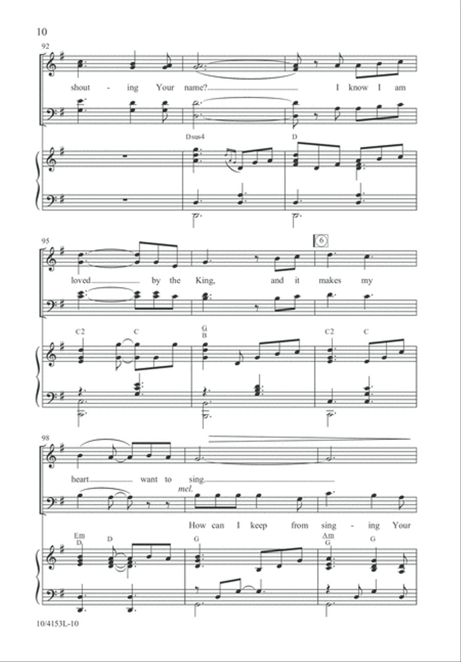 How Can I Keep from Singing? 4-Part scores gallery preview page 11