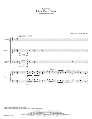 Toccata on I Saw Three Ships (Downloadable)
