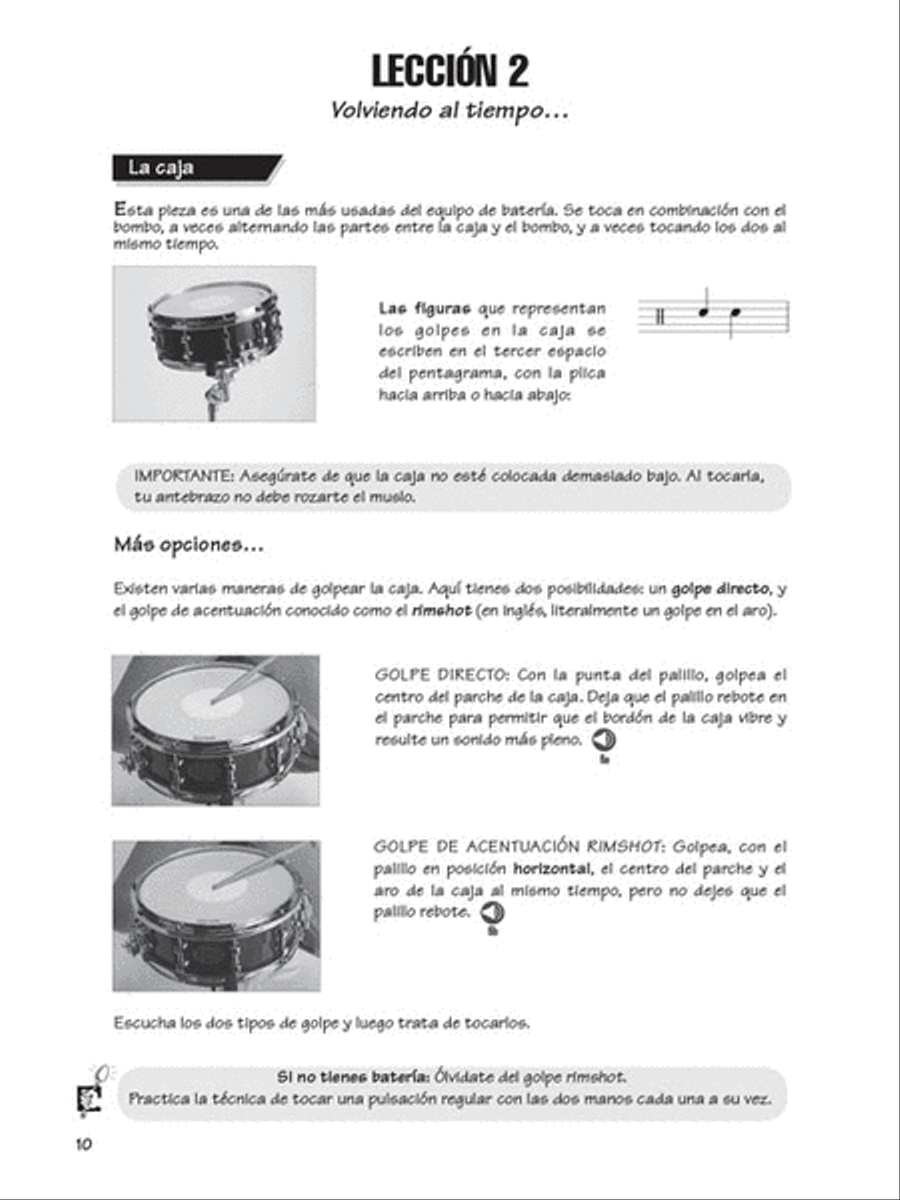 FastTrack Drum Method – Spanish Edition – Level 1