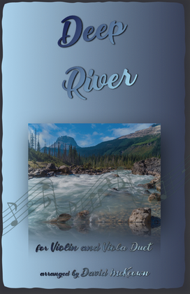 Book cover for Deep River, Gospel Song for Violin and Viola Duet