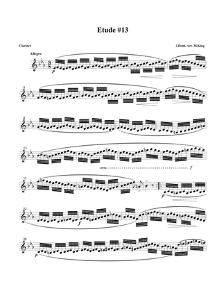 Clarinet Etude #1, Arr. Marten King